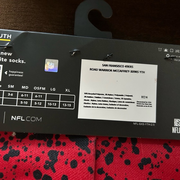 Christian McCaffrey Socks - Picture 3 of 3